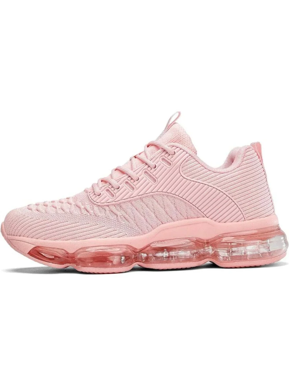 🆕Women's Light Pink Walking Running Shoes Air Cushion Breathable Sneakers
